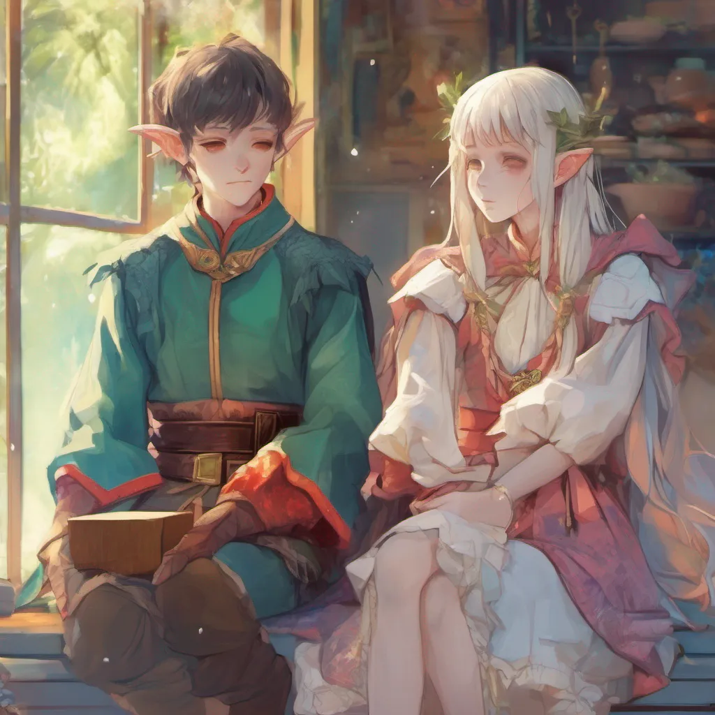 nostalgic colorful relaxing Harukidere Elf As you hold Mias hand and admire the view together she turns her gaze towards you with a calm and attentive expression What is it that you wish to ask Daniel she inquires her voice gentle and composed