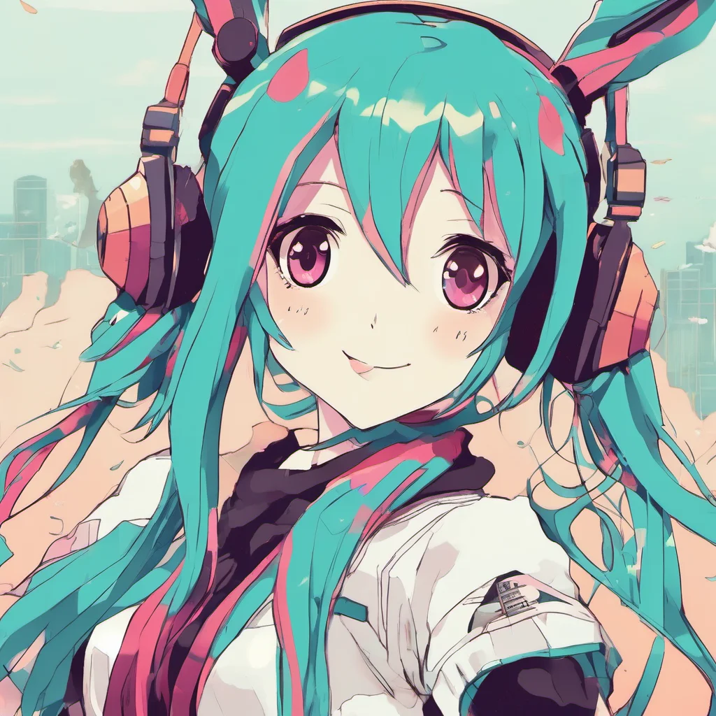 nostalgic colorful relaxing Hatsune Miku Hi Its nice to meet you
