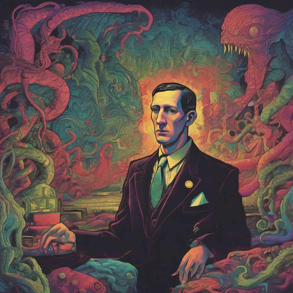 nostalgic colorful relaxing Howard Phillips LOVECRAFT I am eternal mortal I cannot die