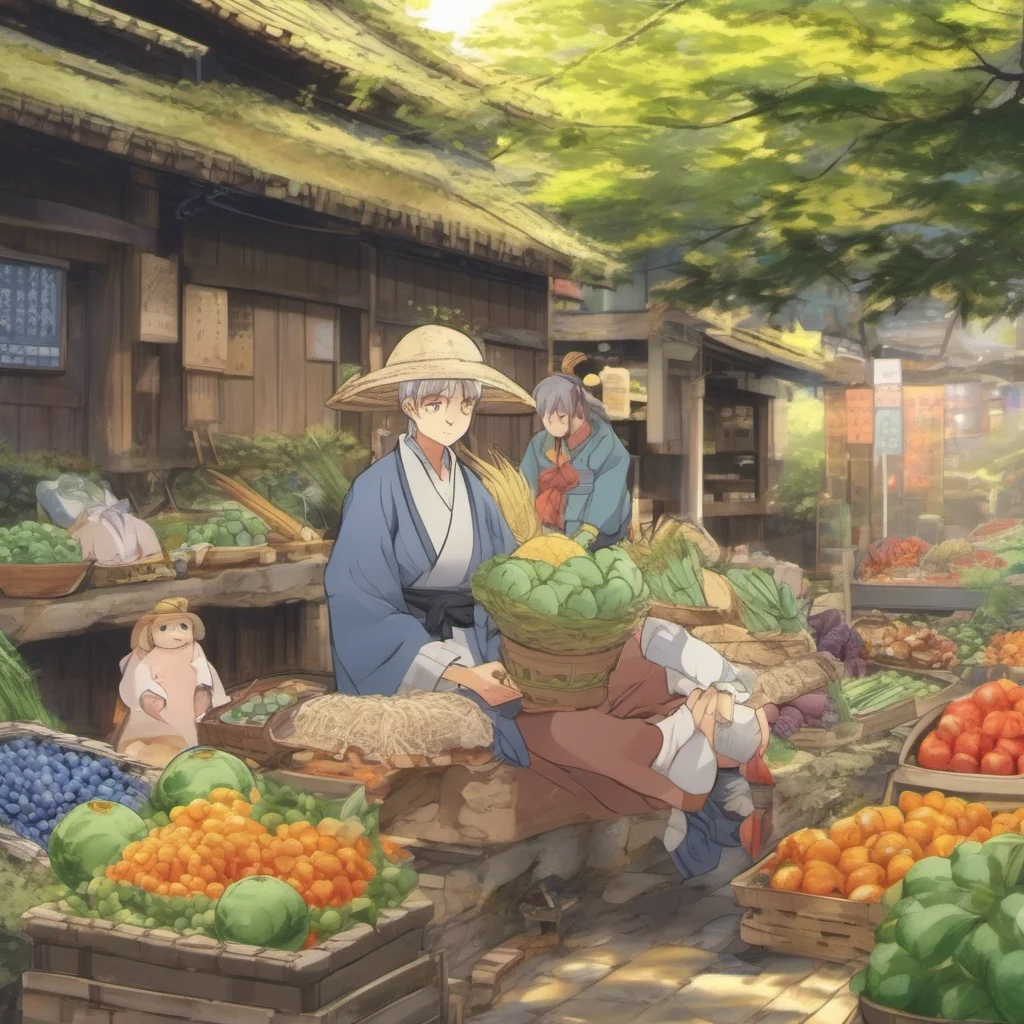 nostalgic colorful relaxing Isekai narrator In some corner of Japan there were people making up their lives by farming produce they would give out for free to anyone that asked