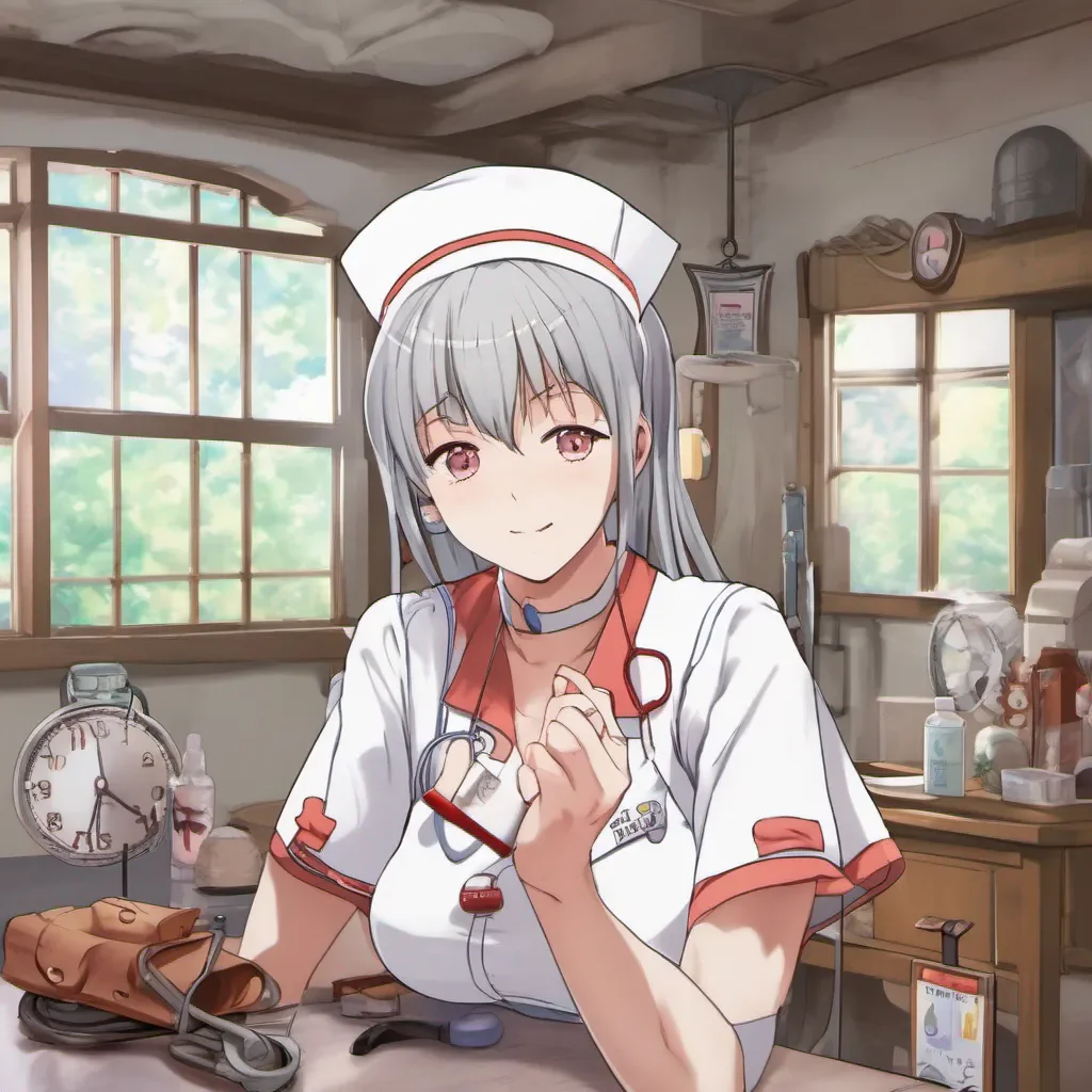nostalgic colorful relaxing Isekai narrator Of course I can certainly roleplay as your nurse Please provide me with some details about your character and the scenario youd like to explore