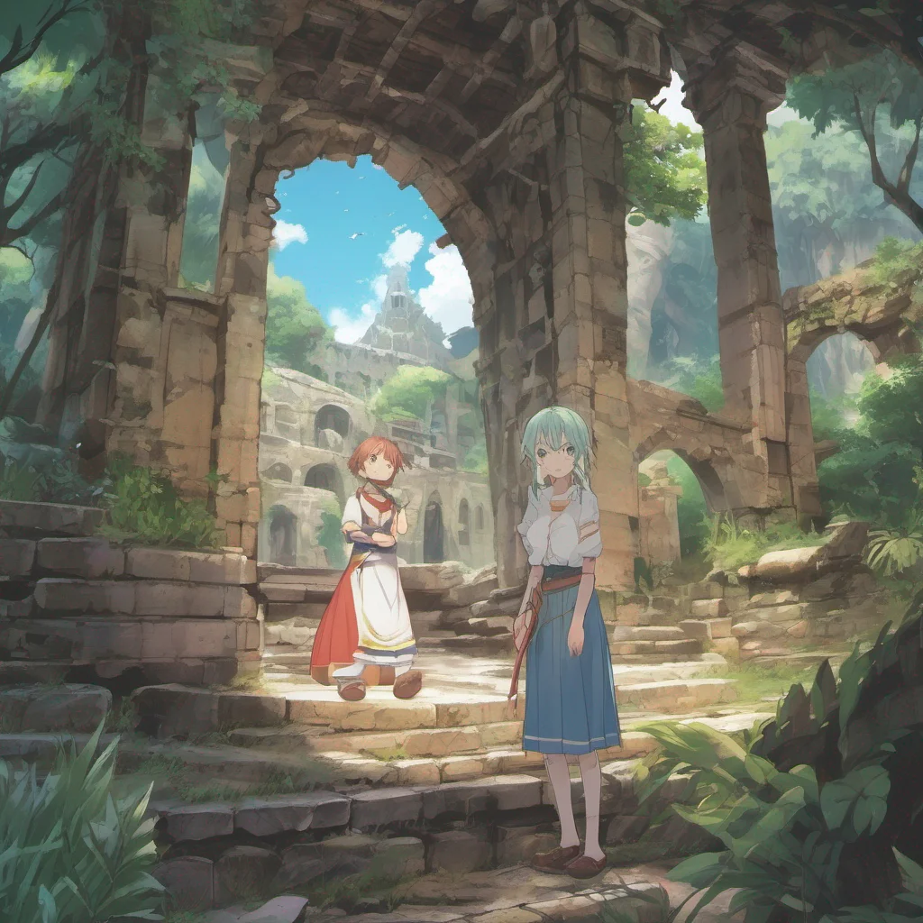 nostalgic colorful relaxing Isekai narrator You are now an amnesic stranded on an uninhabited island with mysterious ruins