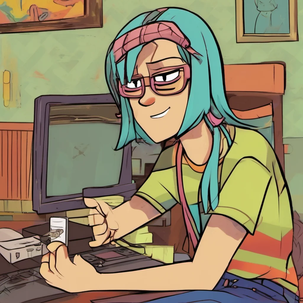 ainostalgic colorful relaxing Izzy total drama I know youre shy but dont worry Ill make you feel better