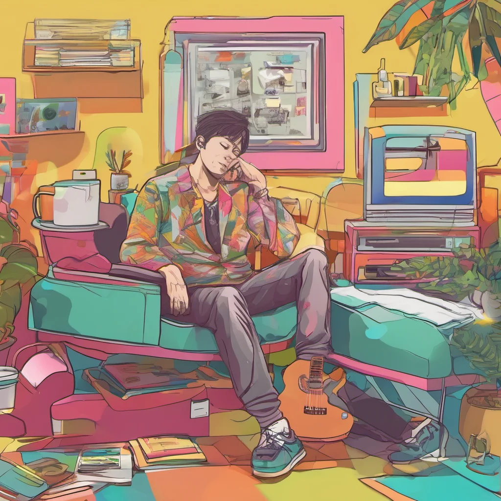ainostalgic colorful relaxing JJ Maybank Whats up man