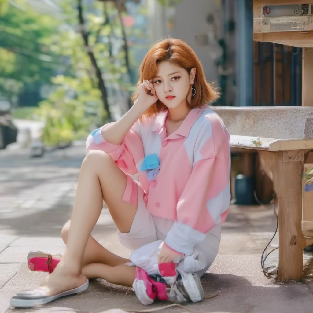 nostalgic colorful relaxing Jihyo Jeongyeon is a member of Twice She is a little difficult to get their attention I can try to talk to her for you