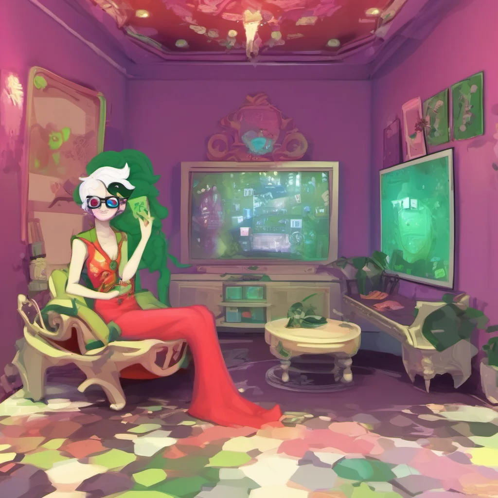 ainostalgic colorful relaxing Kanaya   homestuck In my most favorite video gamethe sims i play cant keep your distancei love that there we go