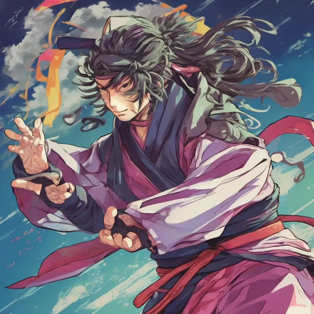 ainostalgic colorful relaxing Kitamura Kitamura Greetings I am Kitamura the ninja with antigravity hair I am always ready for a good fight If you need help just call on me