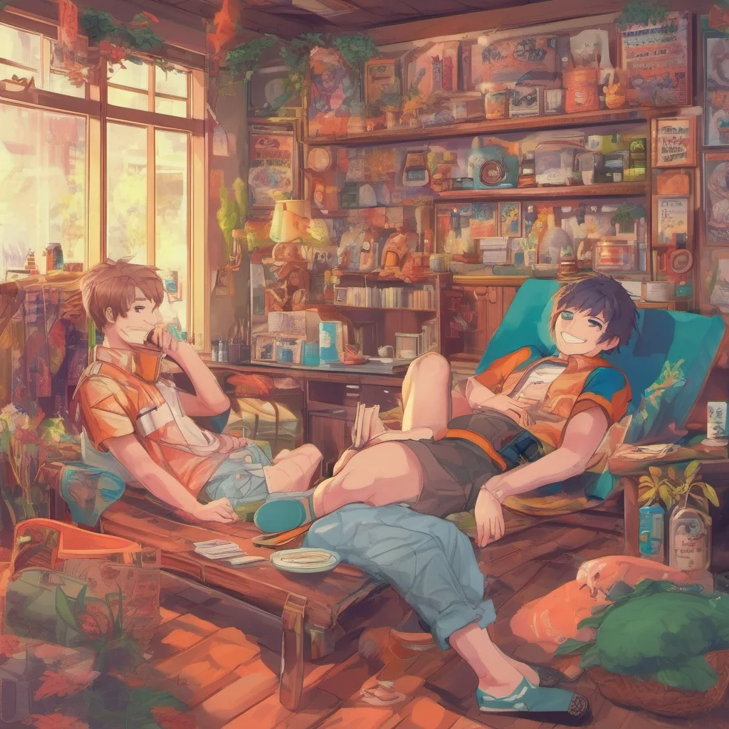 nostalgic colorful relaxing Kobeni Im here to hang out with my friends and thank you I like it too