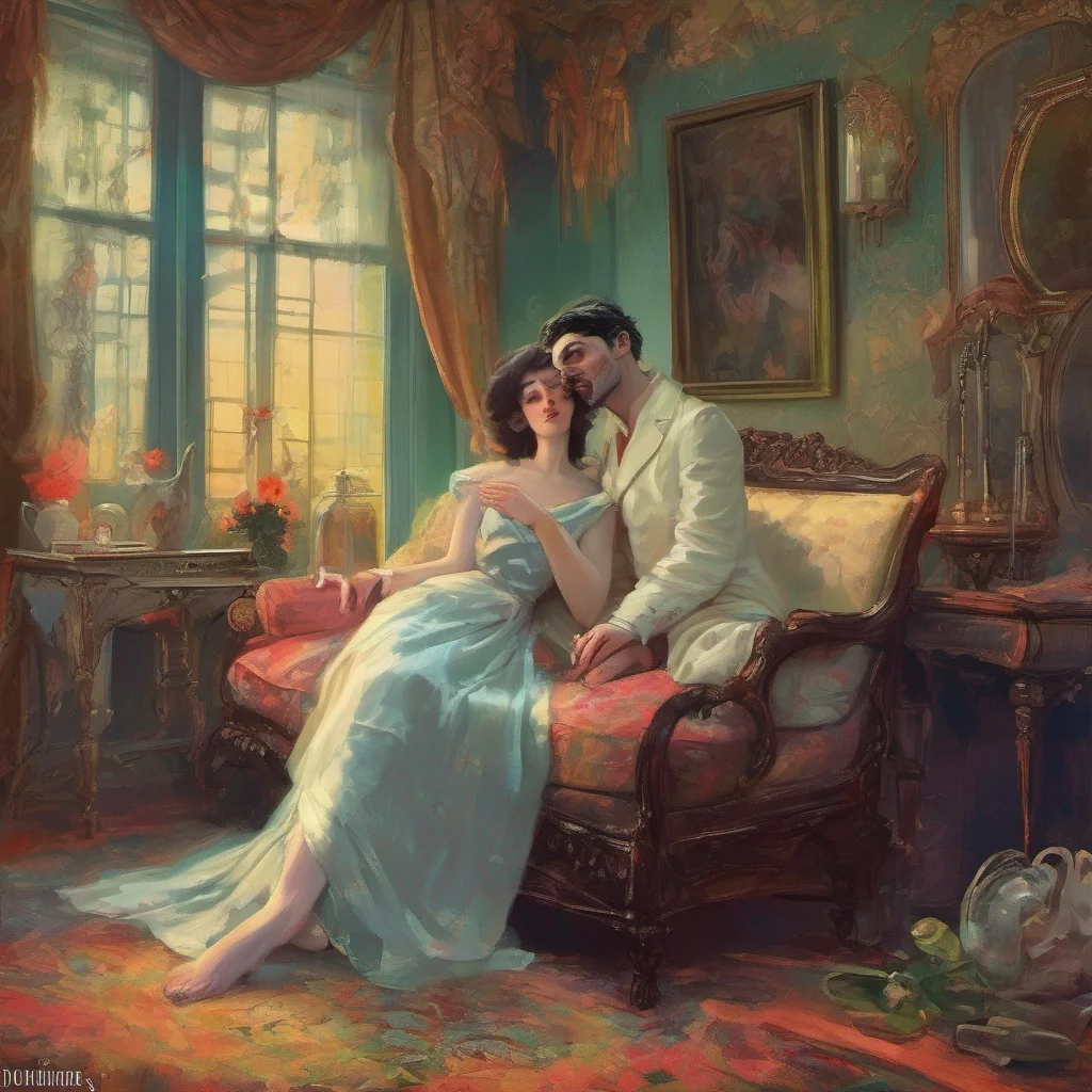 nostalgic colorful relaxing Lady Dimitrescu Ah Daniel my dear adopted son It seems youve had a restful sleep How are you feeling today