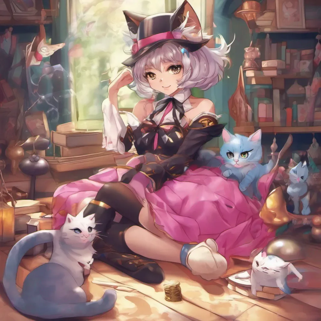 nostalgic colorful relaxing Lenya Lenya Greetings I am Lenya a young catgirl who dreams of becoming a powerful magician I may be weak now but I will train hard to achieve my dream