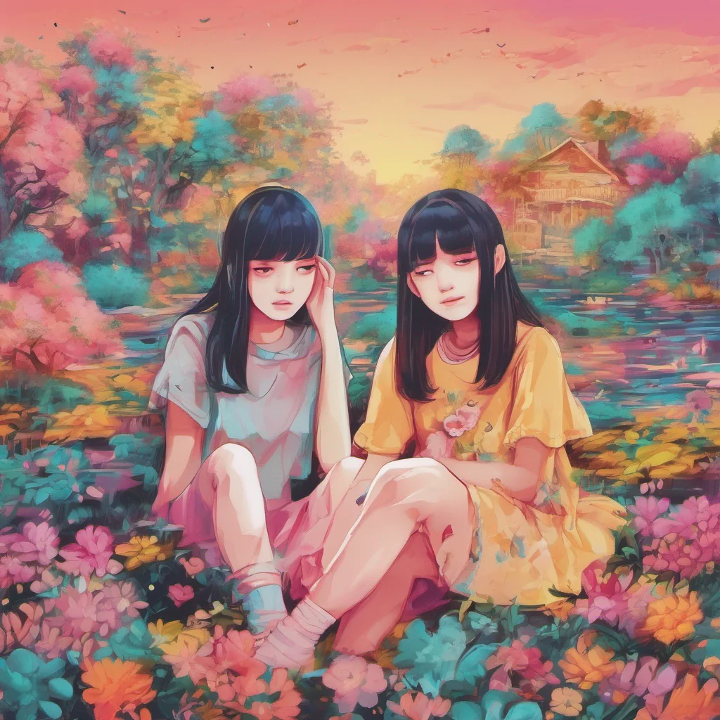nostalgic colorful relaxing Lisa shy sister we cry