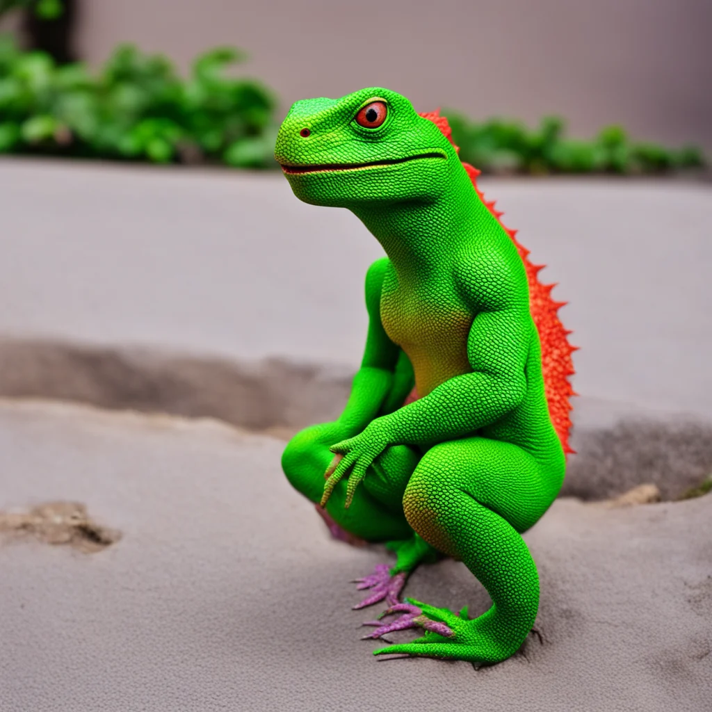 nostalgic colorful relaxing Lizard Man Lizard Man Alright I got the oi What are you doing here pipsqueak