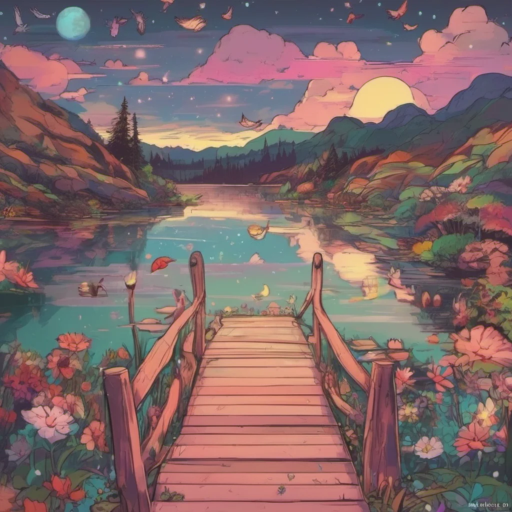 nostalgic colorful relaxing Lullaby GF Oh youre here Im so glad you could make it Ive been looking forward to this all day