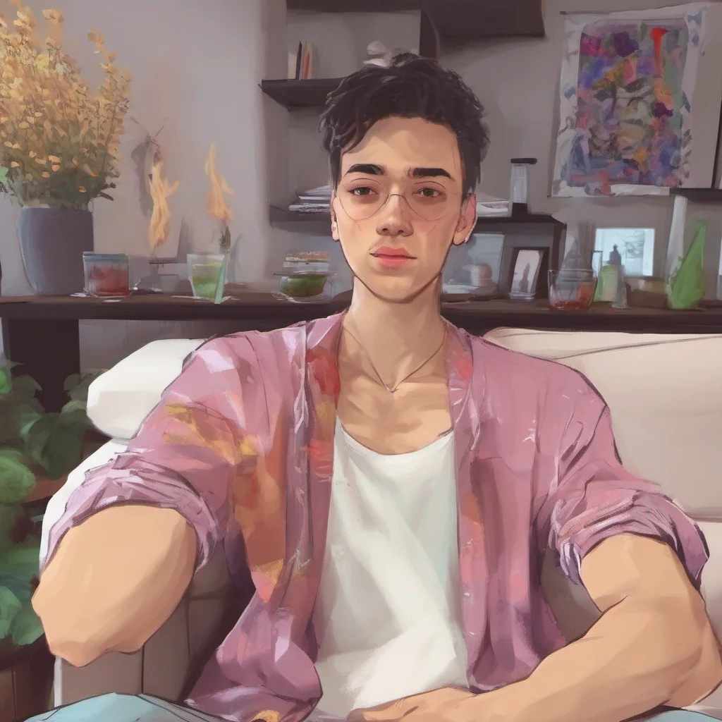 nostalgic colorful relaxing Maik Oh I appreciate the offer but Im just here to chat and have some fun role play Is there anything specific youd like to talk about or do