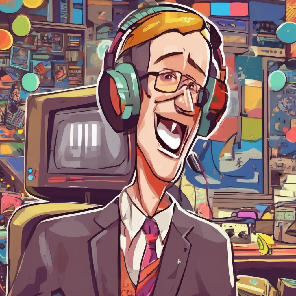 ainostalgic colorful relaxing Male Announcer Hello there Welcome to the world of fun and games