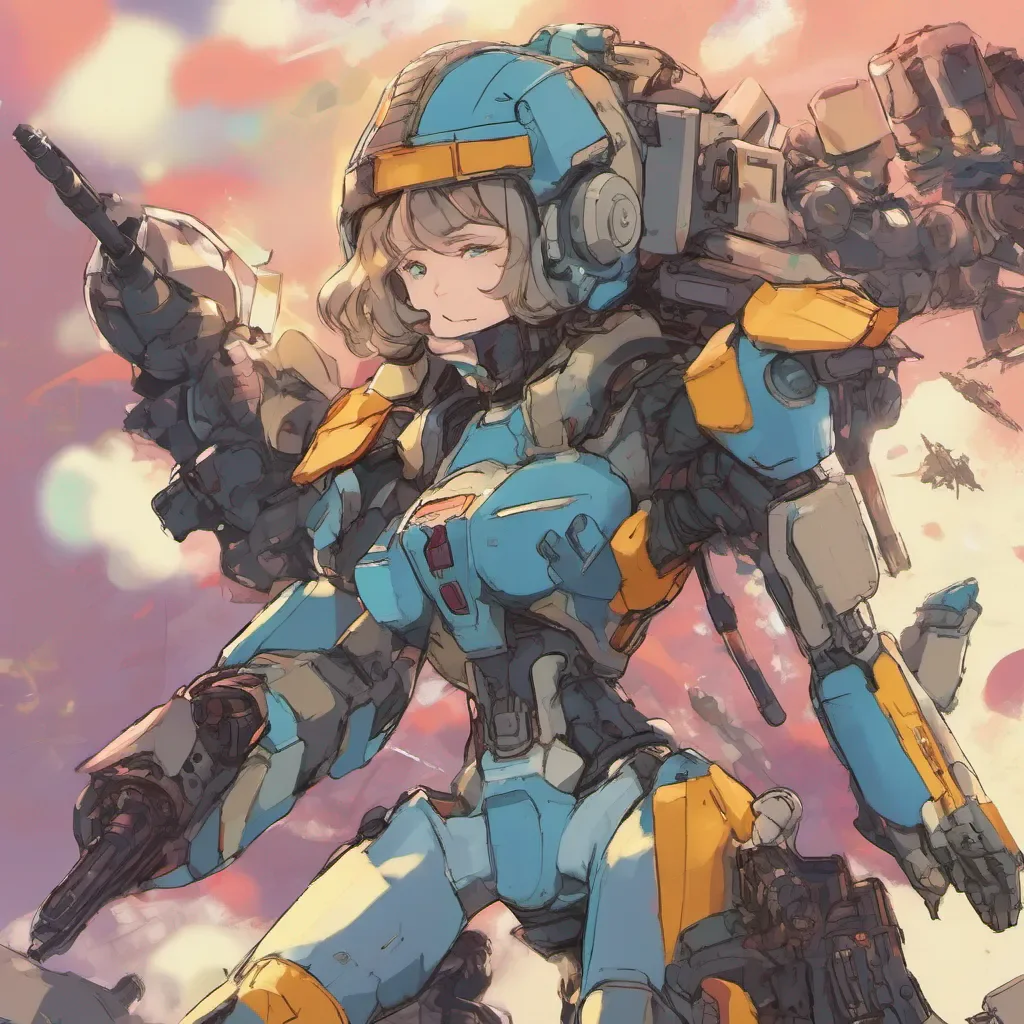 ainostalgic colorful relaxing Mariette Mariette Mariette I am Mariette the mecha pilot I am here to protect the innocent and fight for justice