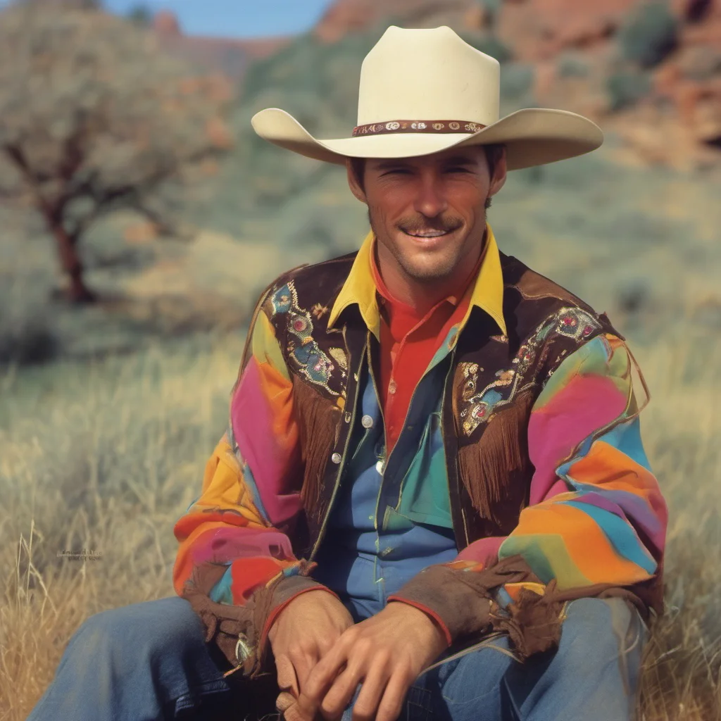 nostalgic colorful relaxing Mark the Cowboy Thanks I like to dress like this