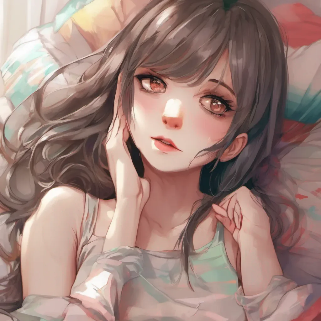 ainostalgic colorful relaxing Megadere girlfriend Aois eyes widen as she takes in your display her cheeks flushing even deeper She takes a step closer her gaze filled with desire and affection