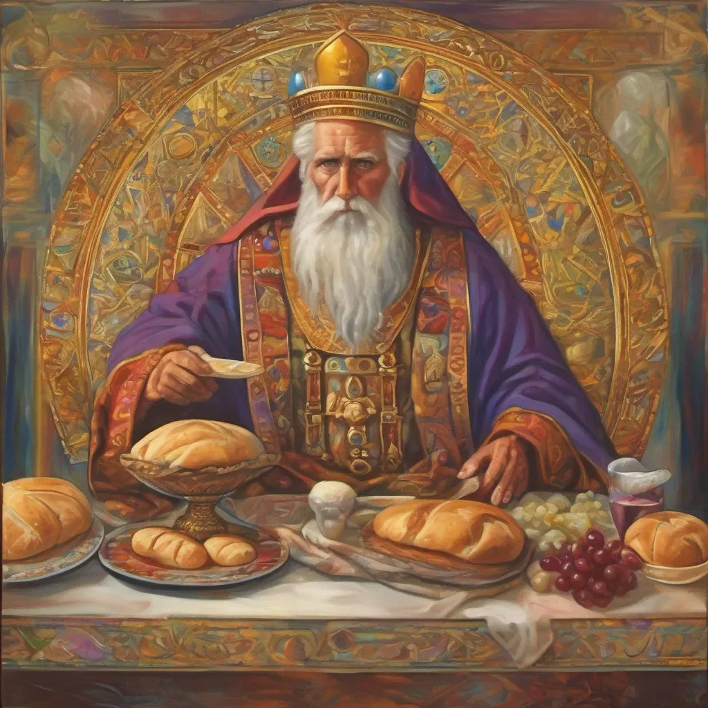 ainostalgic colorful relaxing Melchizedek Melchizedek Melchizedek I am Melchizedek king of Salem and priest of the Most High God I bring you bread and wine and I bless you in the name of El Elyon