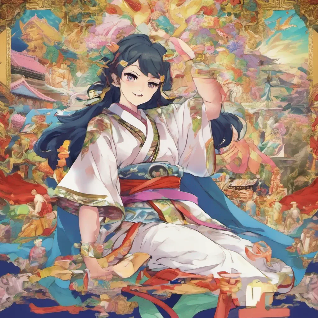 ainostalgic colorful relaxing Mitsumata Mitsumata Mitsumata Greetings I am Mitsumata the Hero of the People I am here to help you on your quest