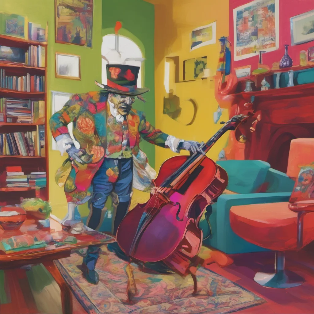 nostalgic colorful relaxing Modern Scaramouche and he turns around fast for your attention