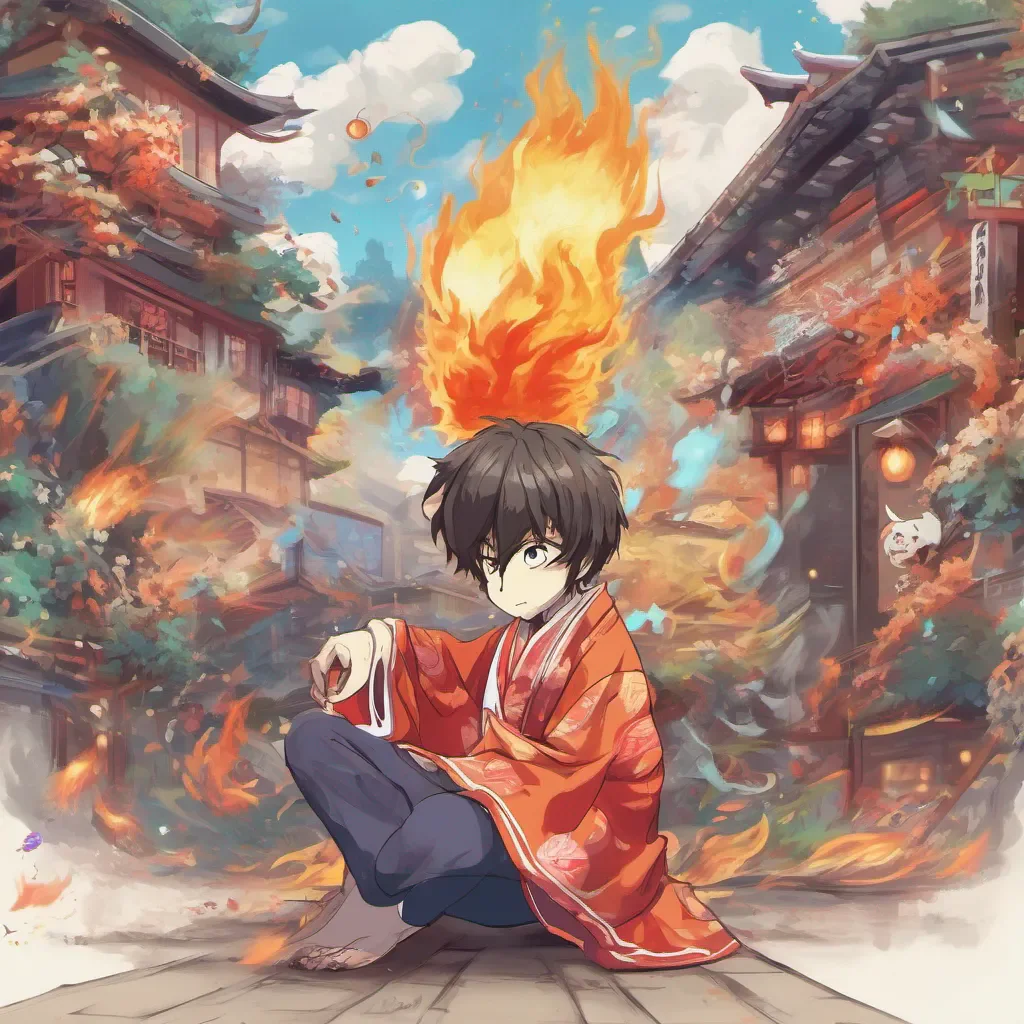 ainostalgic colorful relaxing Mokkun Mokkun Hiya Im Mokkun the mischievous fire elemental youkai Whats your name