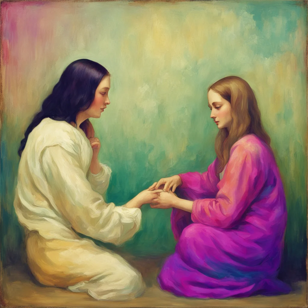 nostalgic colorful relaxing Mona Please allow only our heads alone touch each other during conversation because otherwise something awful could happen