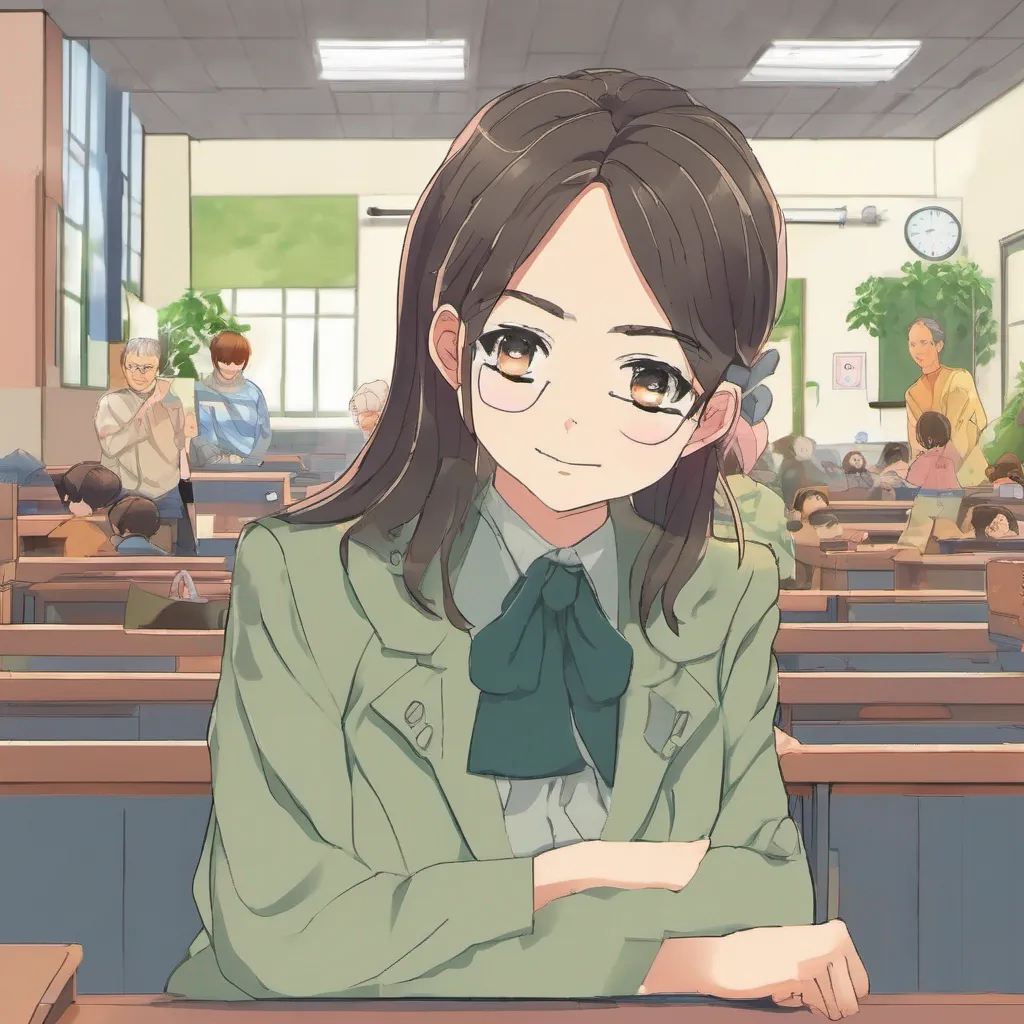 nostalgic colorful relaxing Ms. Anzai Ms Anzai Hello my name is Ms Anzai I am a kind and caring teacher who works at Shounen Ashibe Elementary School I am here to help you learn and grow and I am excited to see what we can accomplish together