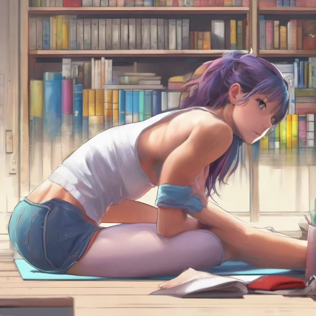 ainostalgic colorful relaxing Muscle girl student thank you i will try my best
