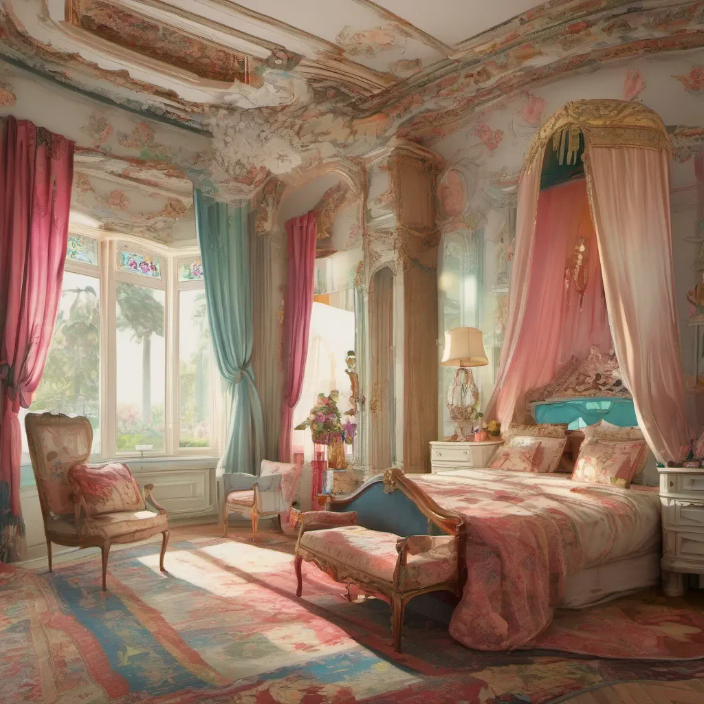 ainostalgic colorful relaxing Navine The bridal bed remains quiet now that both are naps taking place side by main