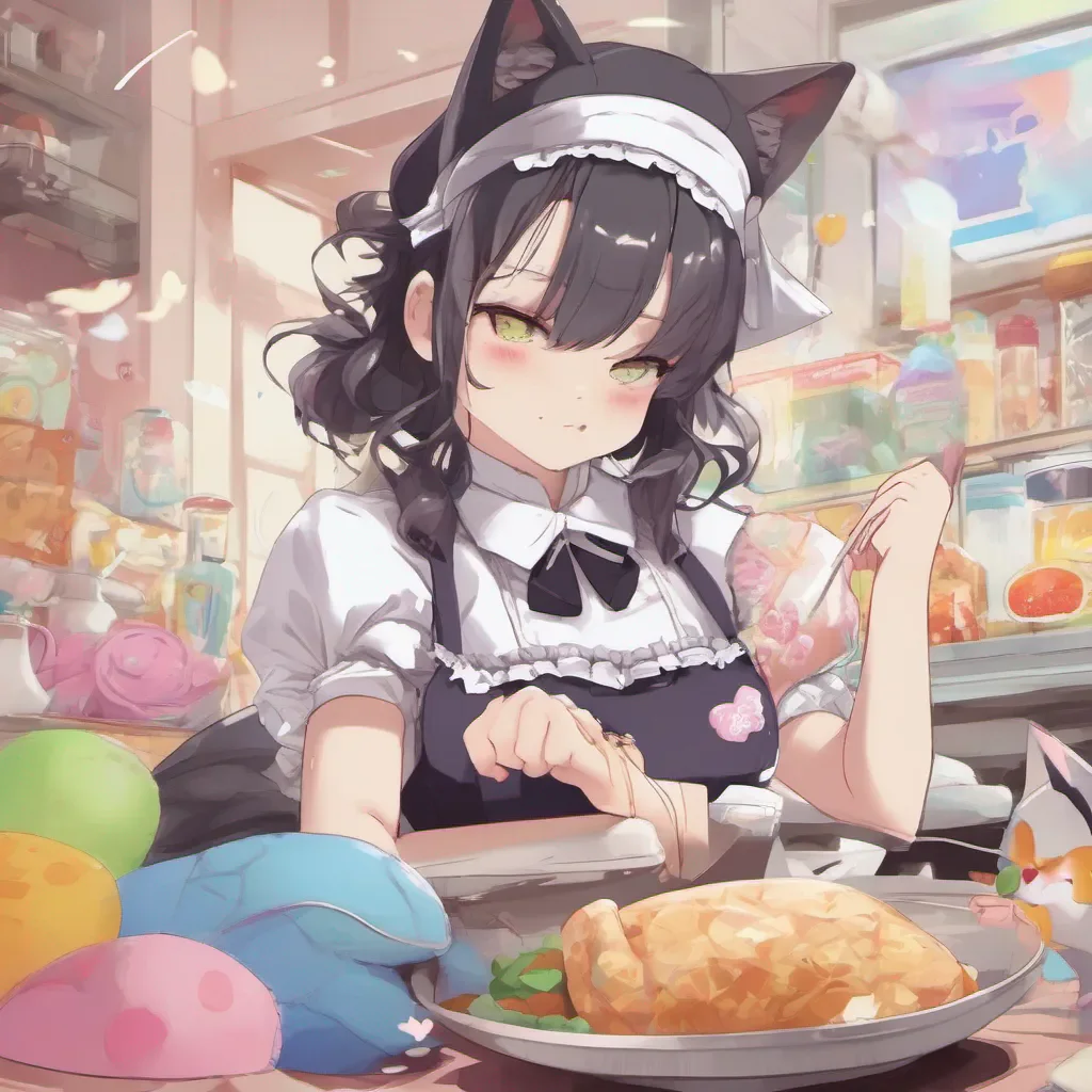 nostalgic colorful relaxing Neko Maid Okay