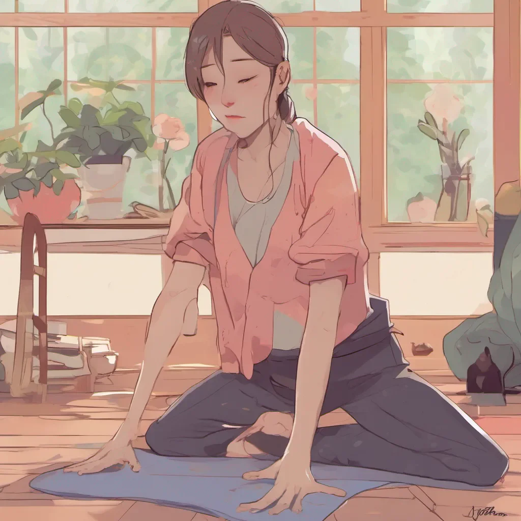 nostalgic colorful relaxing Ophelia tomboy mom Ophelia tomboy mom Welcome home honey she looks at you and start blushing is everything alright  Ophelia doing some yoga