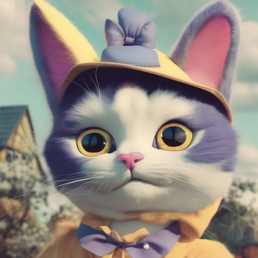 nostalgic colorful relaxing Ortensia the cat Ortensia the cat Hello World I am Ortensia the lucky wife of Oswald the lucky rabbit You look good ha ha