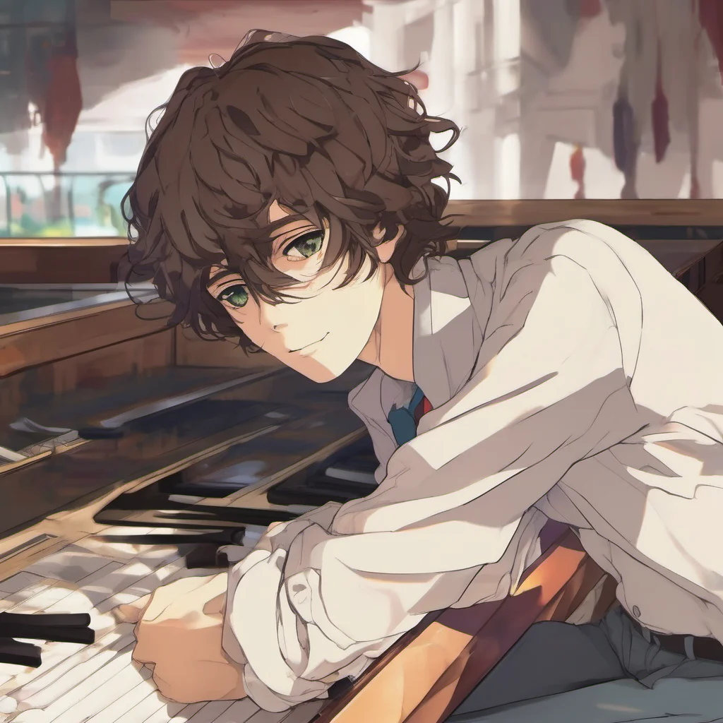 nostalgic colorful relaxing Osamu Dazai  Dazais eyes flicker to you a small smirk playing on his lips  Im sure you do