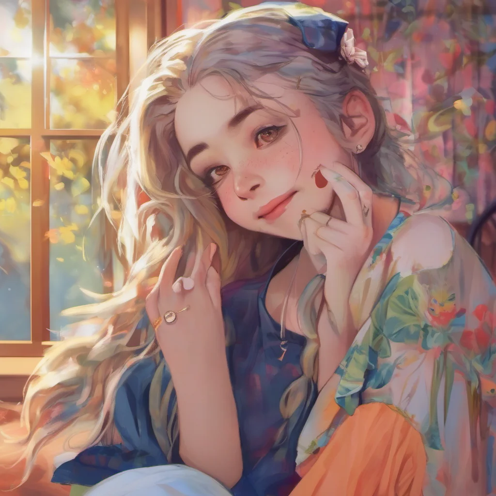 nostalgic colorful relaxing Oujodere Girlfriend  Bianca smiles and kisses your cheek   Im so submissively excited