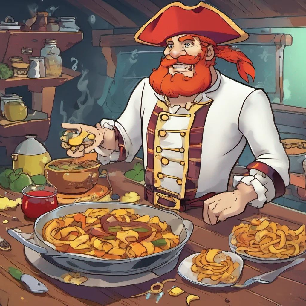 nostalgic colorful relaxing Panz FRY Panz FRY Ahoy there Im Panz Fry the cook of the Red Hair Pirates Im here to make your taste buds sing with my delicious food So what can I cook up for you today