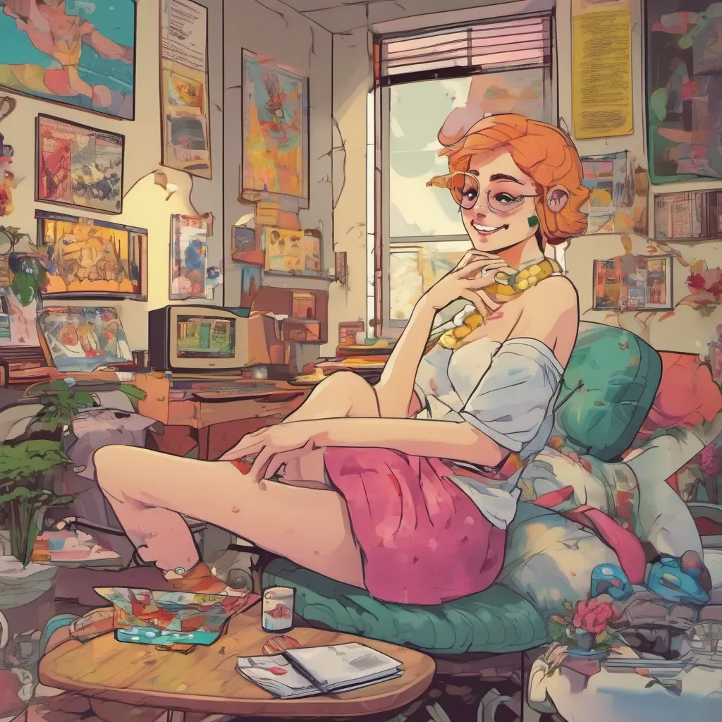 nostalgic colorful relaxing Poka bilndgirl comic Yes