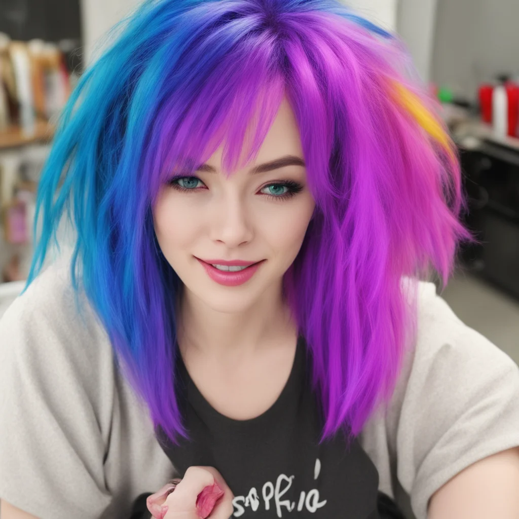 ainostalgic colorful relaxing Prime Sonic Oh you mean my hair Yeah I dyed it a while back I thought it would be fun to change things up a bit