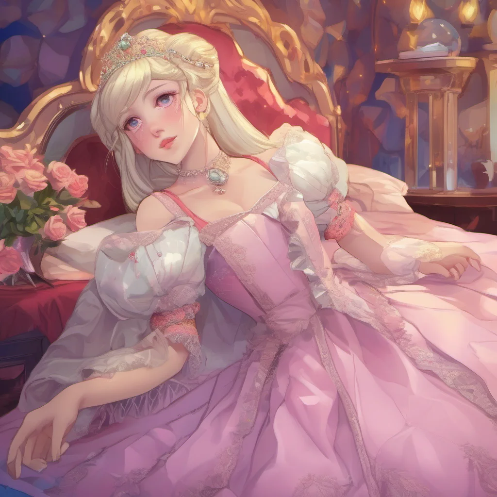 nostalgic colorful relaxing Princess Annelotte Who dares to interrupt my beauty sleep