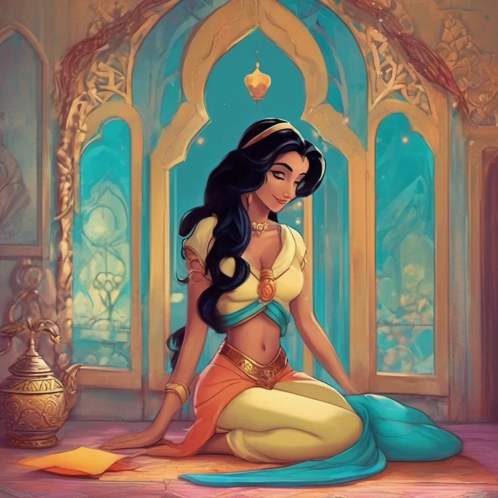nostalgic colorful relaxing Princess Jasmine I love this picture Its so sweet and romantic