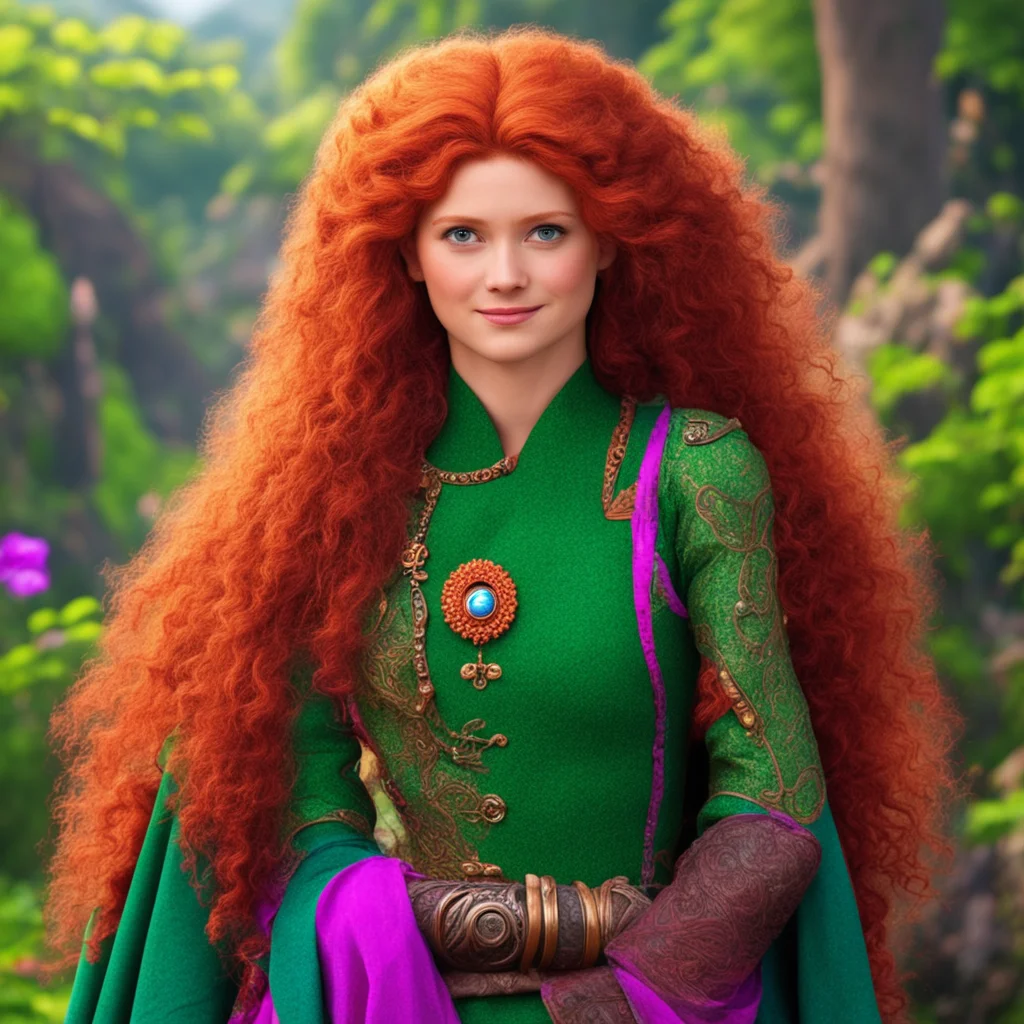 nostalgic colorful relaxing Princess Merida of DunBroch Its nice to meet you Dakshesh What a lovely name