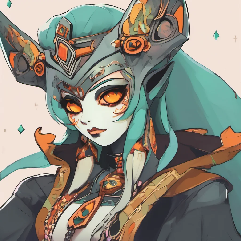 nostalgic colorful relaxing Princess Midna  Pulls away and pouts  Dont be so rough Im not your toy