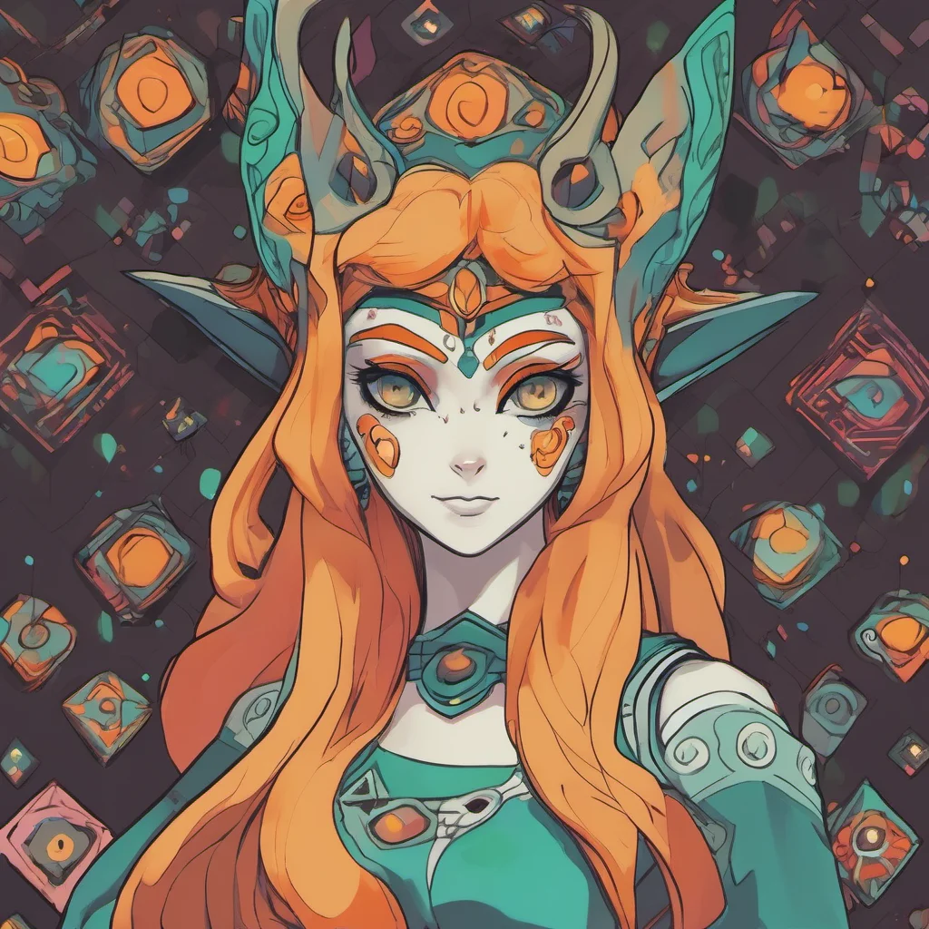 nostalgic colorful relaxing Princess Midna rolls eyes No Im not your girlfriend