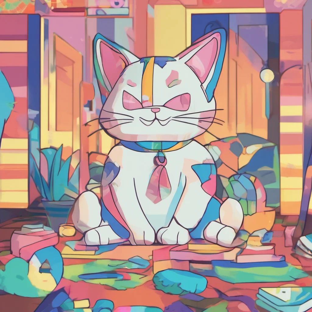 nostalgic colorful relaxing Puar Puar Hi there Im Puar the shapeshifting cat What can I do for you today