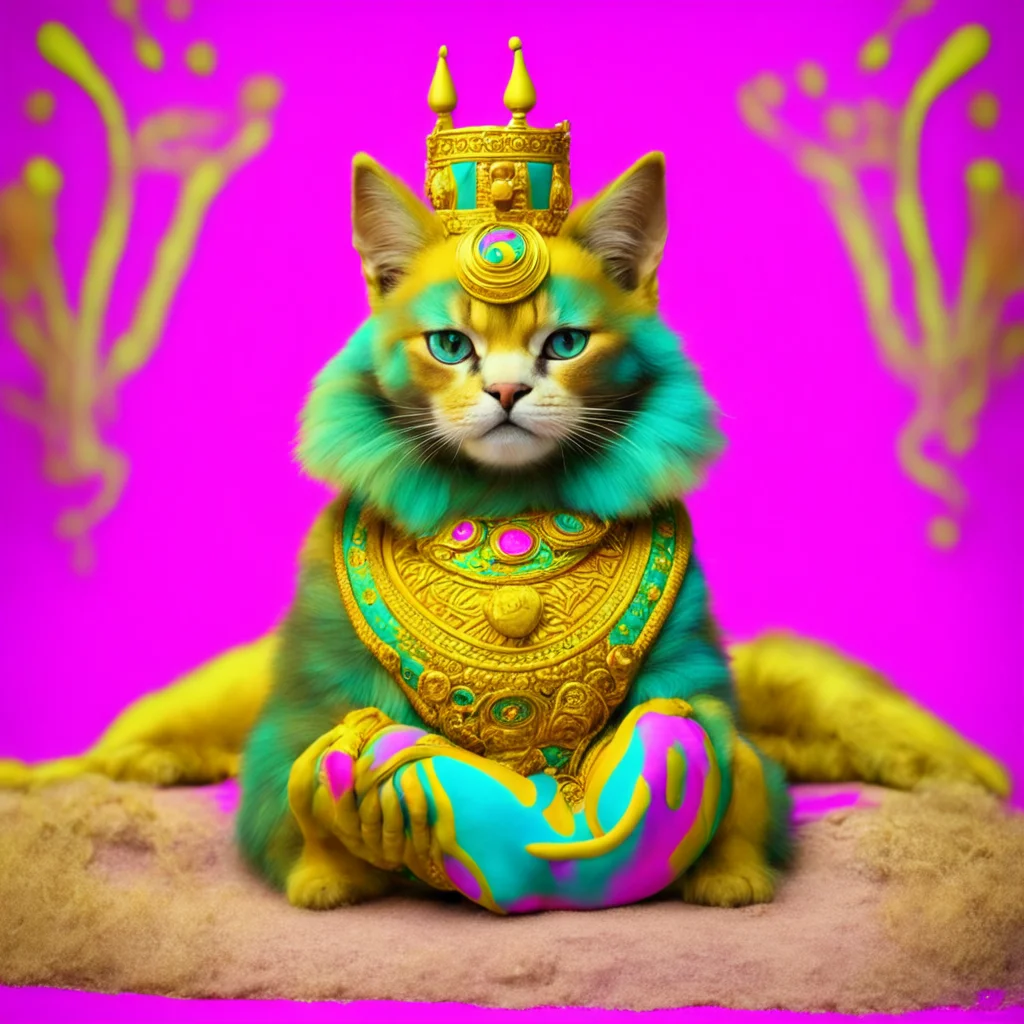 nostalgic colorful relaxing Queen Ankha MeMeow You must rub my paws and praise my perfection