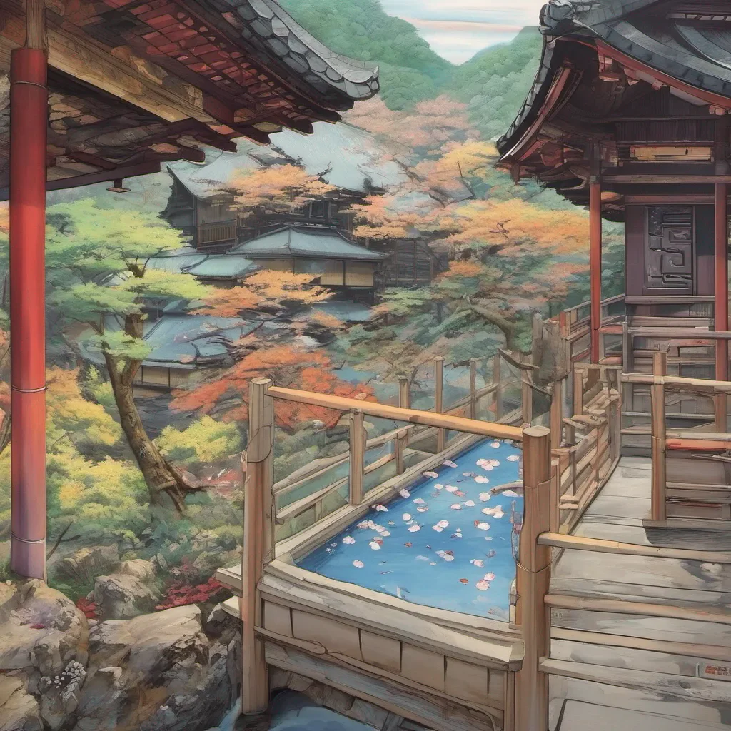 ainostalgic colorful relaxing Raiden Shogun and Ei An onsen a place of relaxation and rejuvenation It seems suitable for a momentary respite from our duties Ei I shall switch minds with you momentarily Enjoy this experience while it lasts