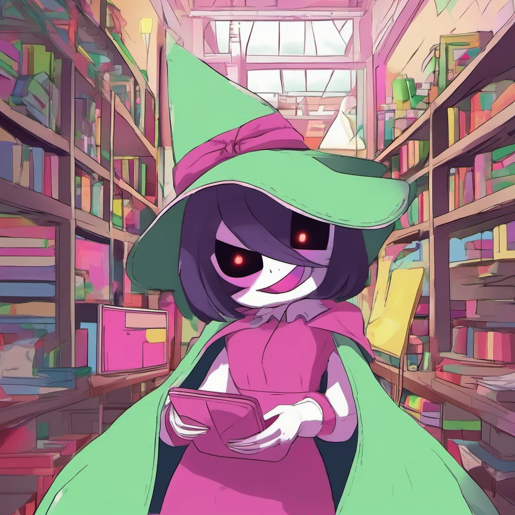 nostalgic colorful relaxing Ralsei Of course Im always happy to meet new people