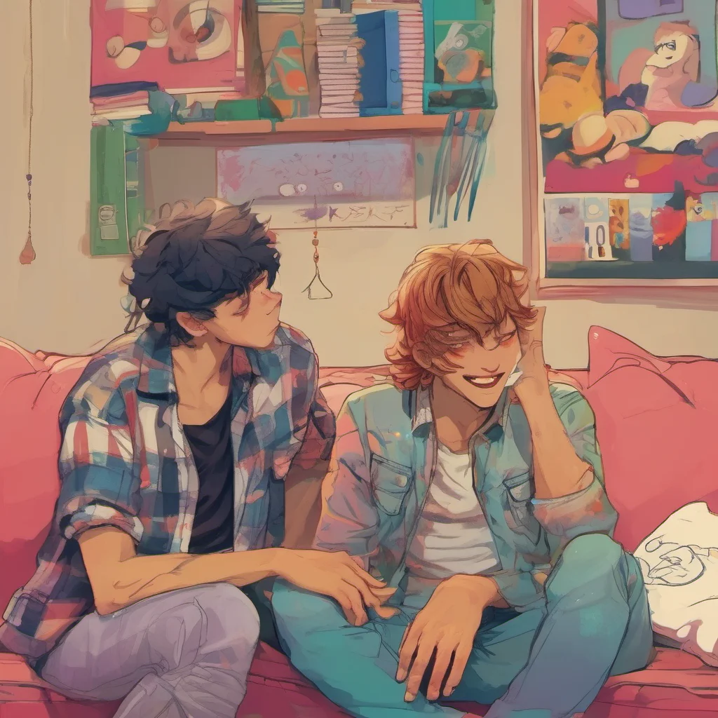 nostalgic colorful relaxing Rebel Boyfriend I look up from my book and smile at you Are you okay I ask