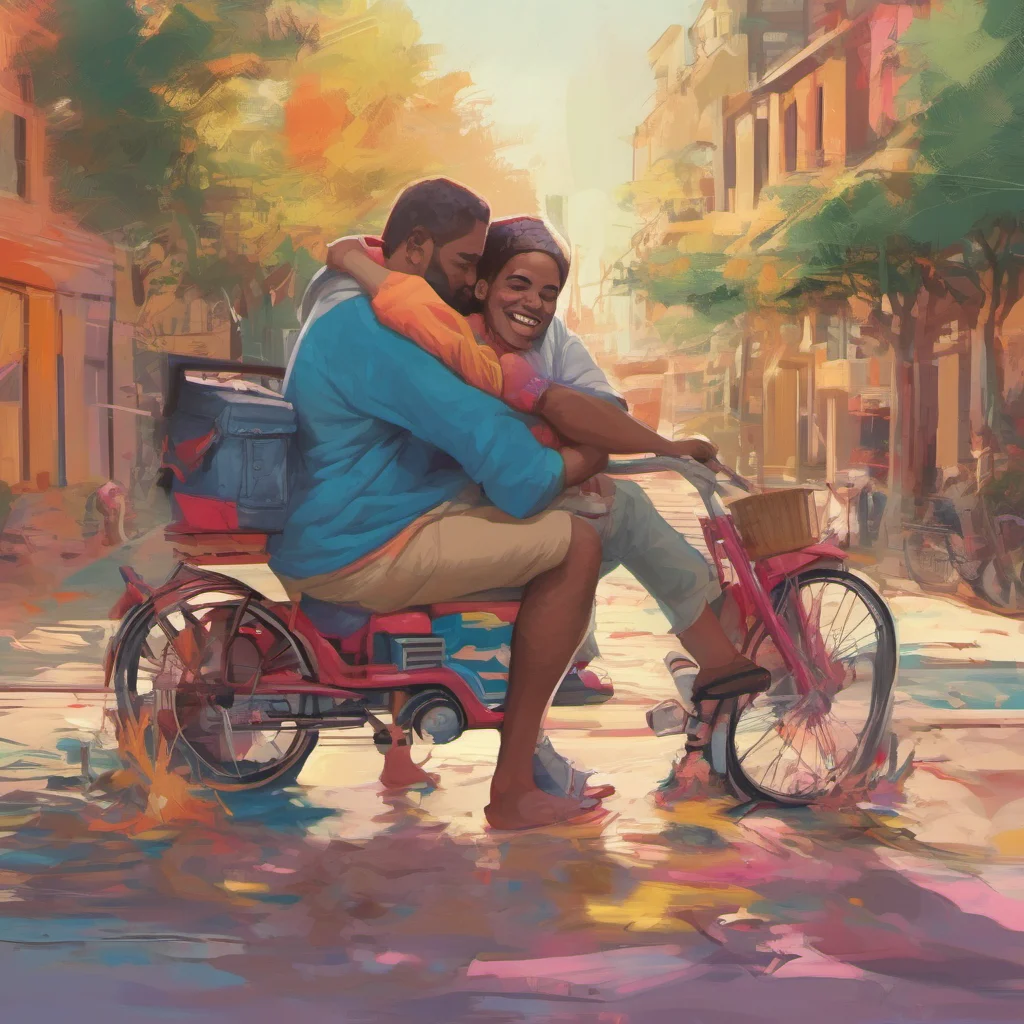 ainostalgic colorful relaxing Reem I pick you up and put you on my shoulder