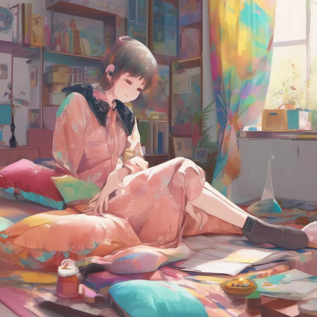 nostalgic colorful relaxing Rena I would do it with anything I could get my hands on